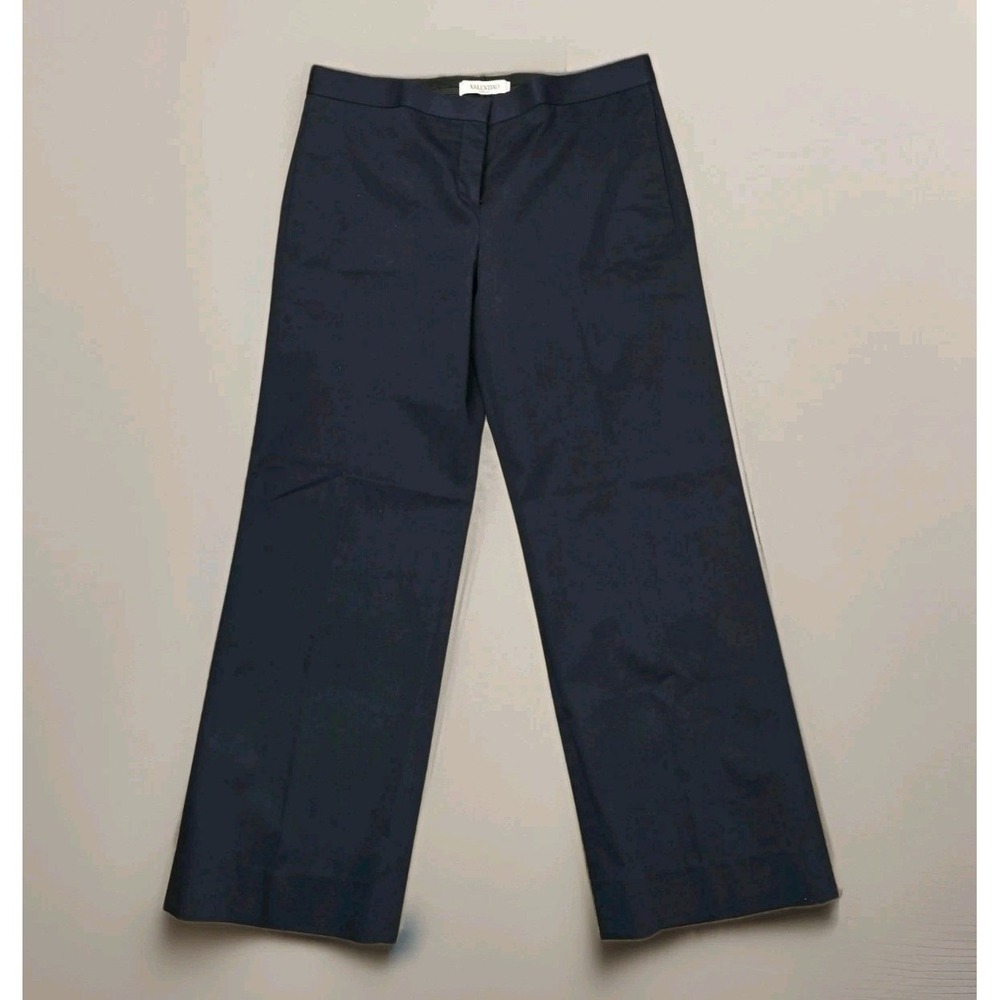 Valentino Straight Leg Navy Trousers | US 8 / IT 42 Italy 31"‎ Inseam Workwear